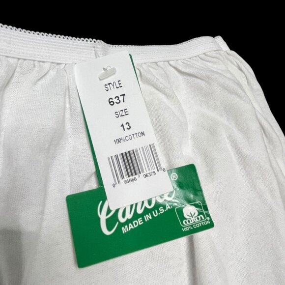 VTG Carole Panties Size 13‎ White Made in the USA Cotton Style 637 Granny Panty - Picture 4 of 8